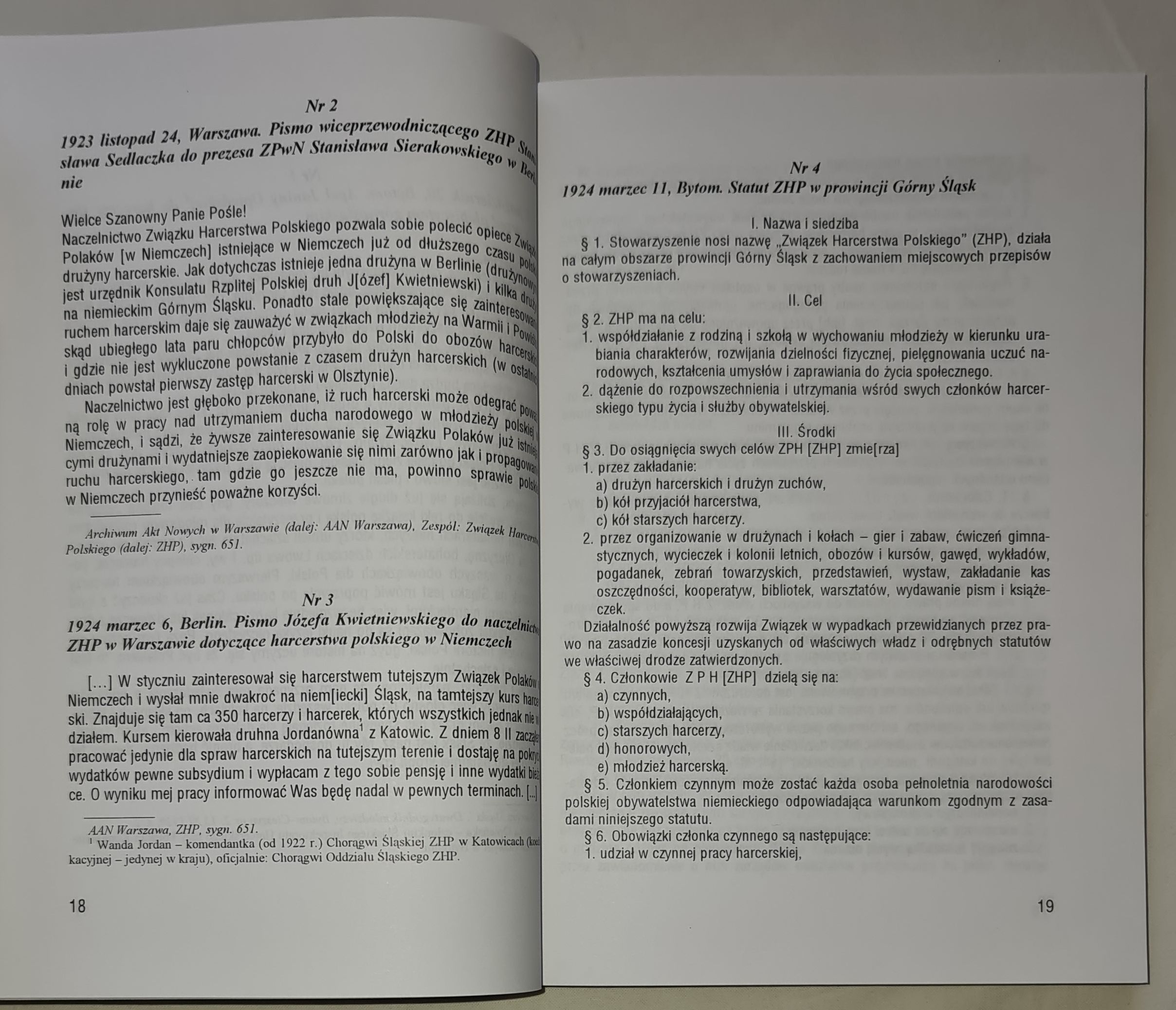 Związek Harcerstwa Polskiego w Niemczech na Śląsku (1920-1939) Wybór źródeł